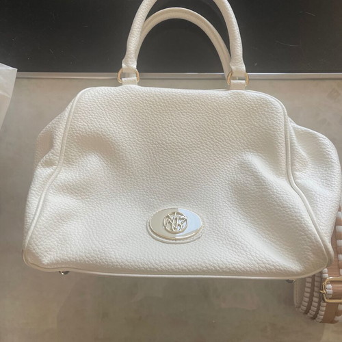 Y Not? Happy Boston shoulder bag white new