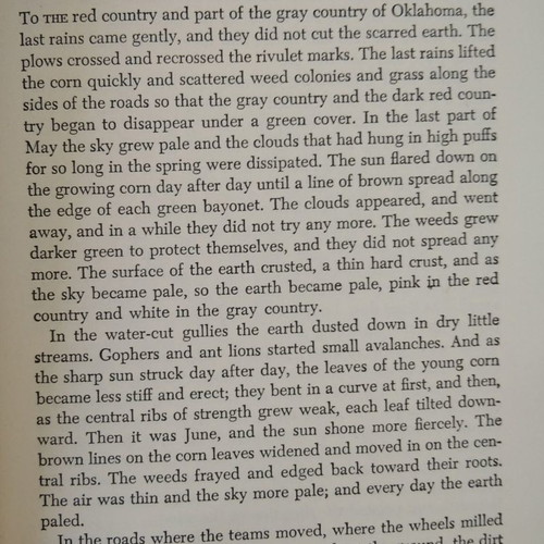 The Grapes of Wrath used book 1958 edition