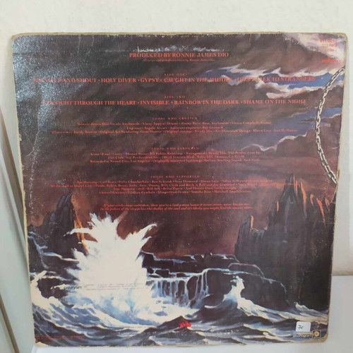 Dio Holy Diver LP used, metal, Greece 1983