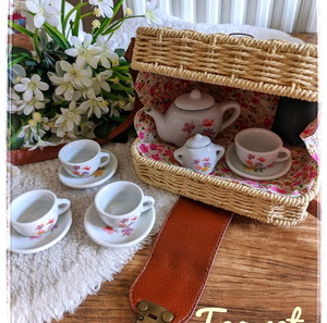 Girl Tea set Toy Picnic Game • Παιχνίδι Πάρτυ με Τσαι