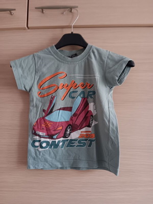 Children's blouse used, grey multicolor, size 4 years