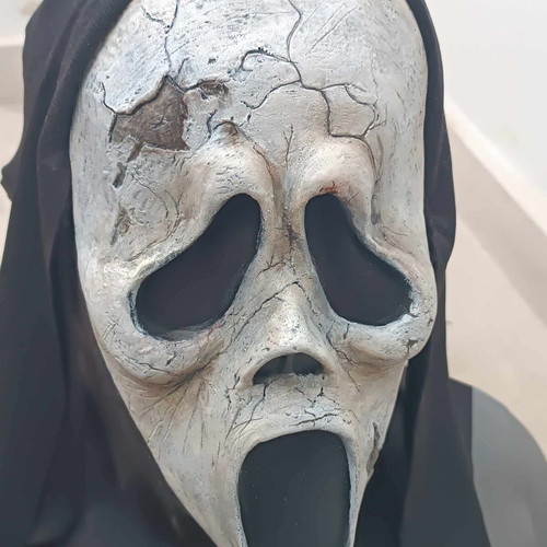 Custom Scream Ghostface Mask hand painted, like new