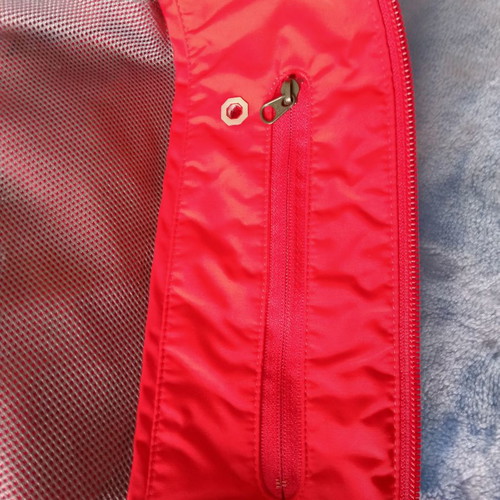 Nike windbreaker jacket like new, red and grey, size M