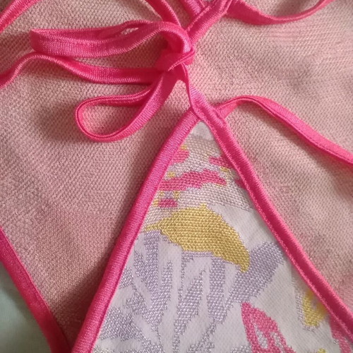 Top blouse new pink summer backless size L