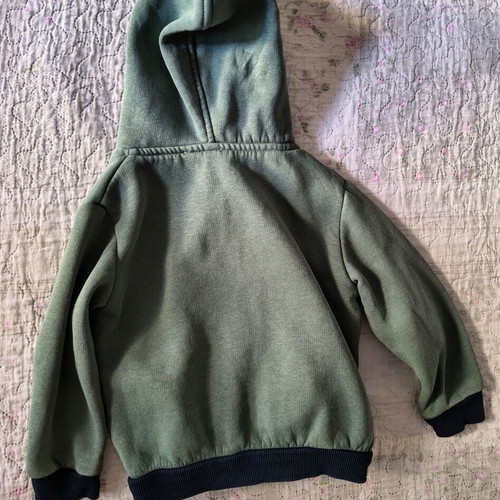 Hype Club toddler fleece jacket 24M khaki with hood