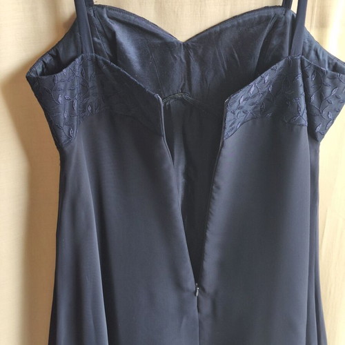 Navy Blue Evening Maxi Dress 3 Piece Set Medium, like new