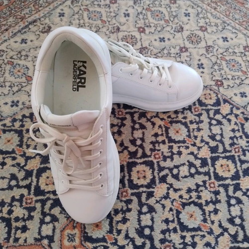 Karl Lagerfeld men's sneakers like new, white, sports style, size 43