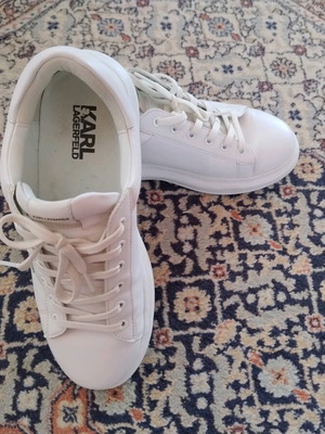 Karl Lagerfeld men's sneakers like new, white, sports style, size 43