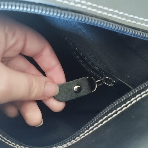 FRNC black crossbody bag used, eco leather
