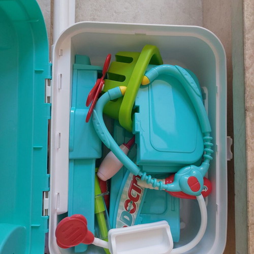 Doctor Play Suitcase used with medical tools