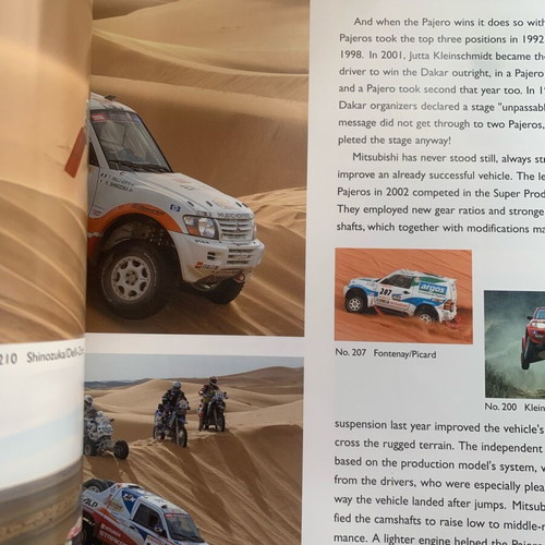 Mitsubishi Motors Dakar Rally 2002 Pajero brochure like new