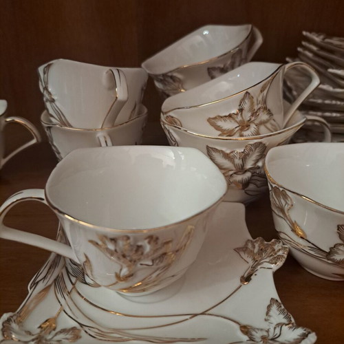 Porcelain coffee and tea serving sets home collection Marie LAFORET new