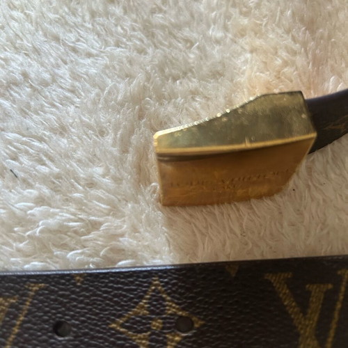 Louis Vuitton belt used, women's, brown, size 90