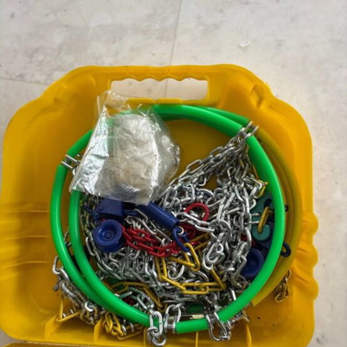 Car snow chains used