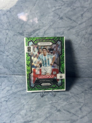 Javier Zanetti 2026 Panini Prizm Monopoly FIFA World Cup #5 Green Wave Argentina