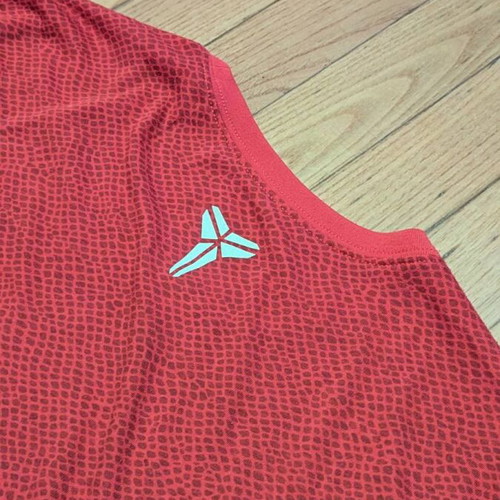 Nike Kobe Mamba 24 Men's Basketball Dri-FIT Tee XL, red and gold