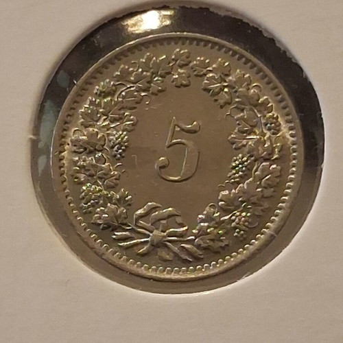 5 Rappen 1970 Switzerland coin like new