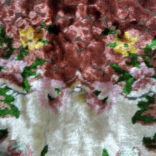 Velvet vintage tablecloth used