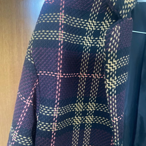 Stradivarius checked coat small size, like new