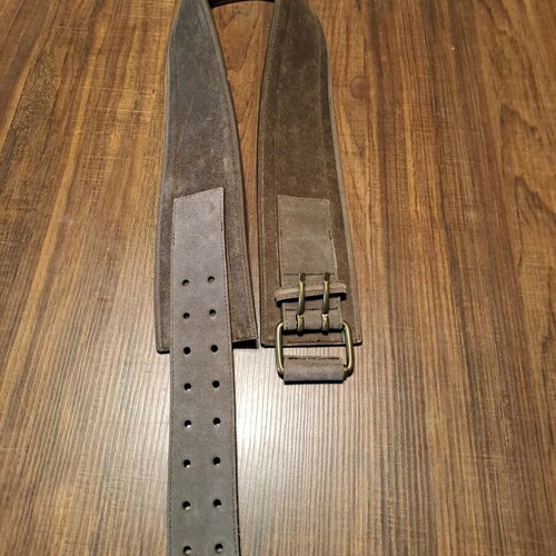 Belt adjustable, like new, gray and brown
