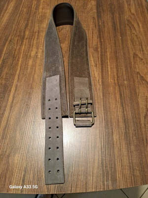 Belt adjustable, like new, gray and brown