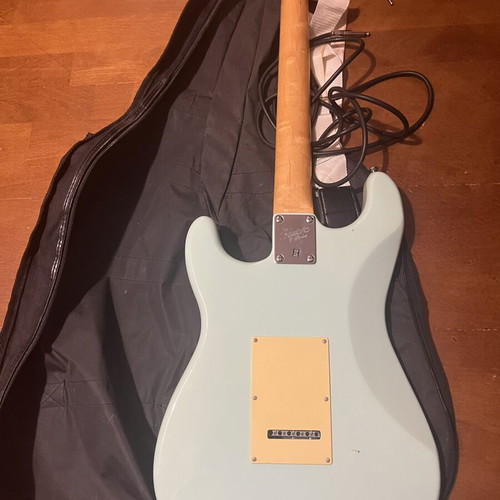 Squier by Fender Bullet Stratocaster electric guitar, Surf Green, 2009