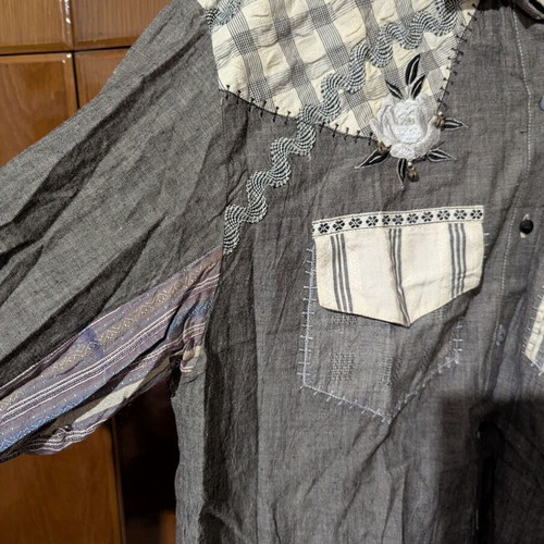 Paul Ropp shirt with embroidery used, size up to large