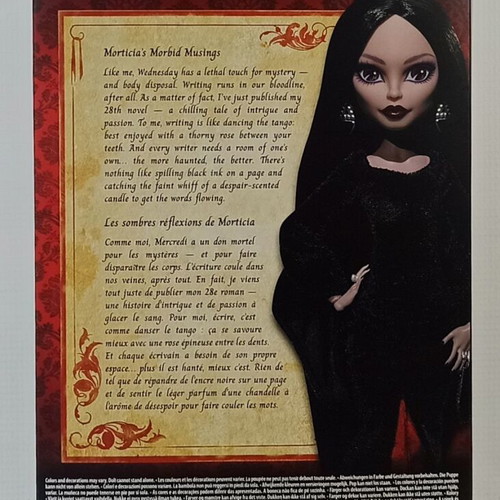 Morticia Addams Monster High x Wednesday doll new, collectible