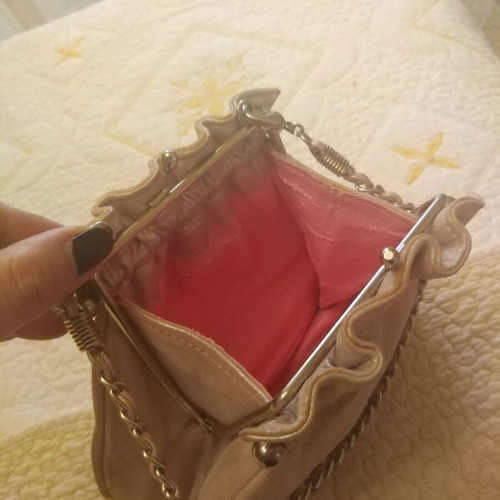 Bournazos handbag like new, soft pink color