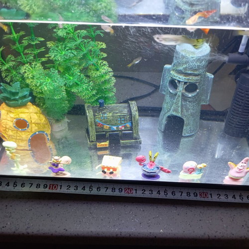 HS Aqua Platy 30 Led Aquarium 30 Liters Like New, Black