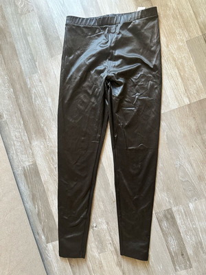 Penti leggings with fleece lining and glitter design like new, size Large, black
