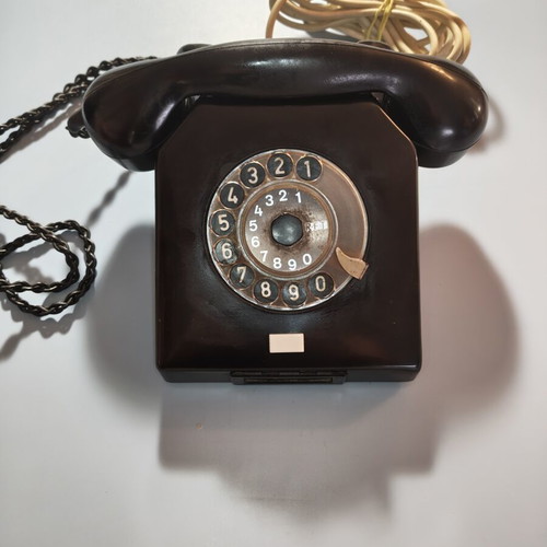 Vintage RFT W63 Rotary Telephone from East Germany 1966 used