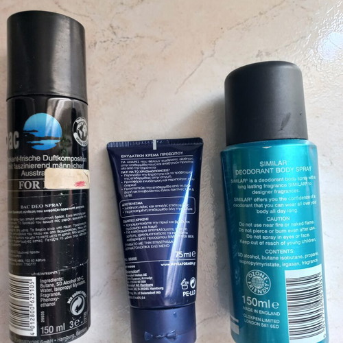 Bac For Men, Similar Pour Homme, Nivea For Men vintage grooming set