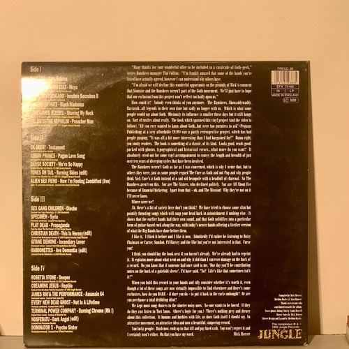 Gothic Rock Double LP 1992 gatefold, like new