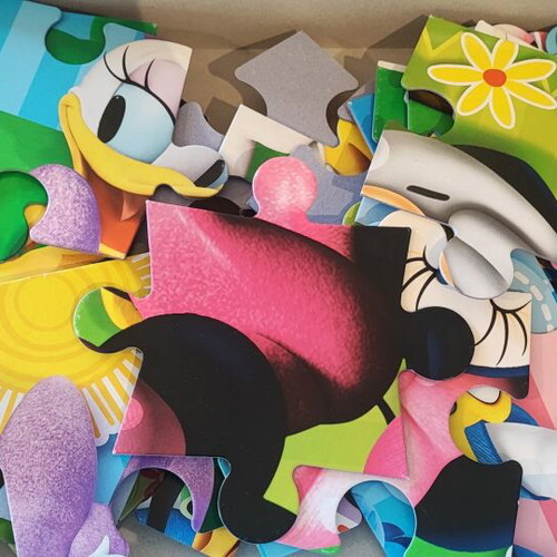 Clementoni Super Color Floor Minnie Mouse Floor Puzzle 40 Pieces like new
