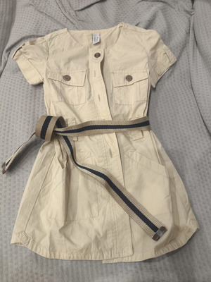 Zara dress for 3-4 years old, like new, beige with belt