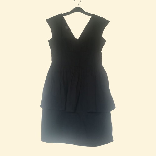 Black ASOS mini dress with square neckline like new, Small