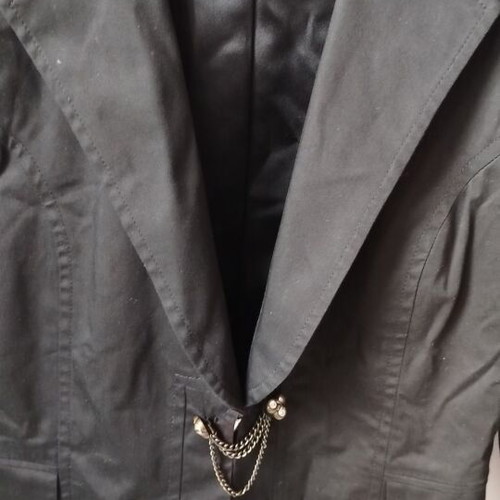Women's jacket used size M, black short cotton