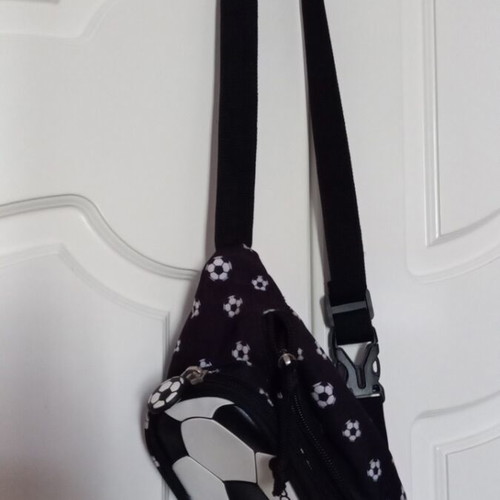 Polo Kiddo II Waist Bag Like New, Soccer Ball Design, Black