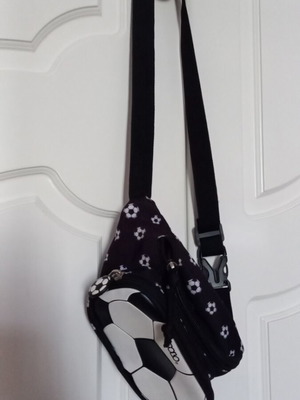 Polo Kiddo II Waist Bag Like New, Soccer Ball Design, Black