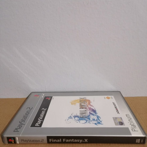 Final Fantasy X platinum case and manual for PS2, used