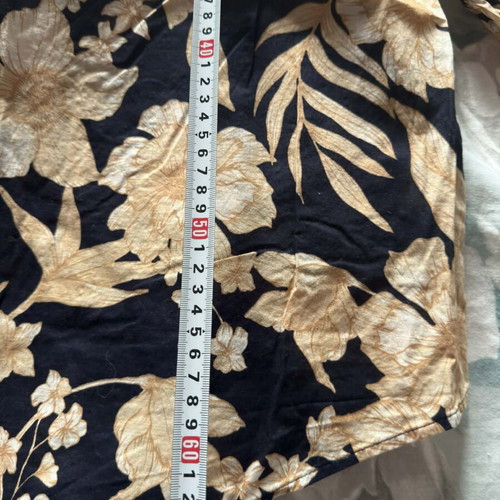 Witchery cotton blouse like new, size L, beige and blue