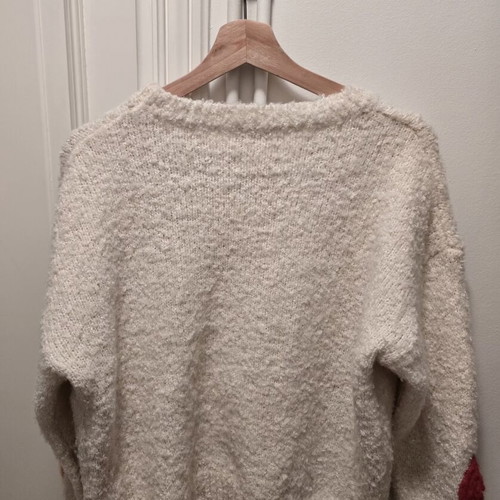 Miss Kiss women's sweater like new, size M, white and beige