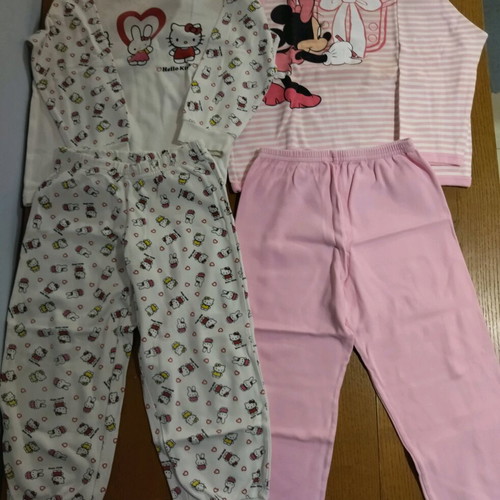 Minerva pajamas for 3-year-old girl like new, cotton, multicolored