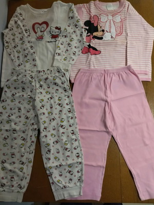 Minerva pajamas for 3-year-old girl like new, cotton, multicolored