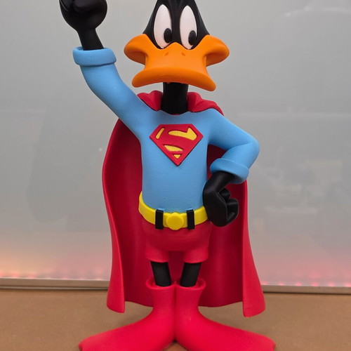 Superman Duffy Duck figure like new, height 30 cm