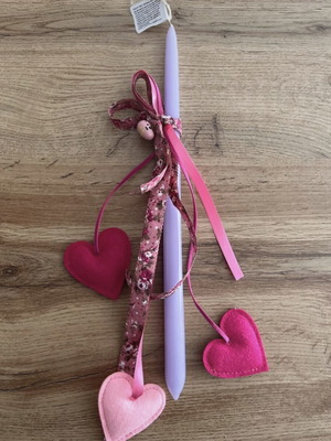Easter candle handmade and new