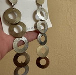 Silver earrings new without tags