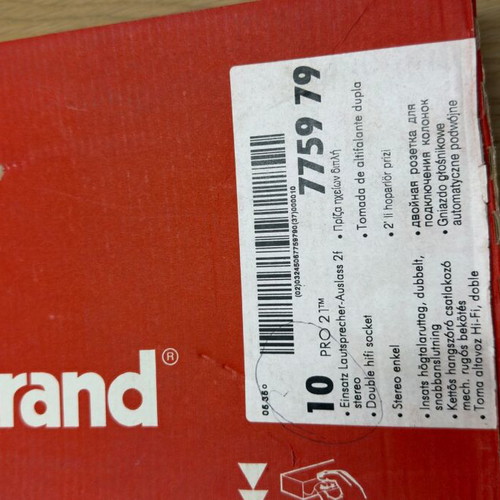 Legrand Double Speaker Socket Pack of 10 New