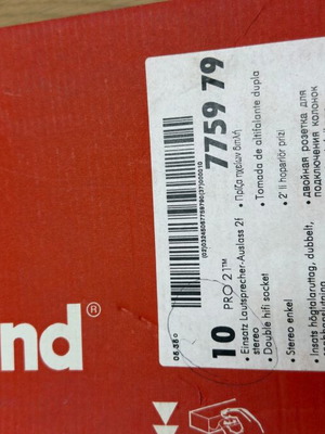 Legrand Double Speaker Socket Pack of 10 New